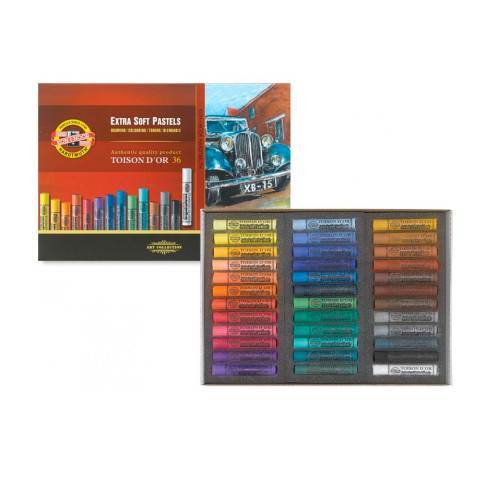 Набор сухой пастели KOH-I-NOOR TOISON D'OR 36 шт