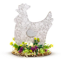 Інтер'єрна декоративна композиція Пасхальна Курочка, №06