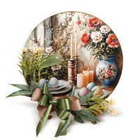 Интерьерная декоративная композиция Пасхальный натюрморт, №07