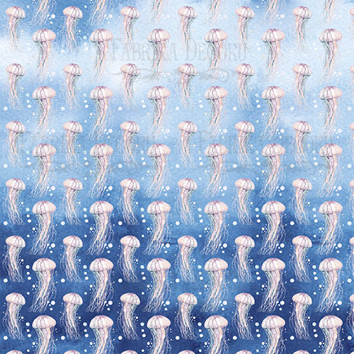 Лист двостороннього паперу для скрапбукінгу Sea soul-2 20,5х20,5 см