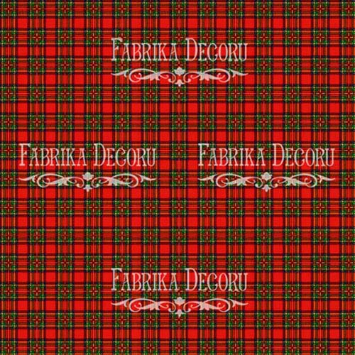 Лист двостороннього паперу для скрапбукінгу Our warm Christmas-1 20,5х20,5 см