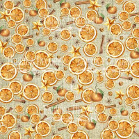 Лист двостороннього паперу для скрапбукінгу Our warm Christmas-5 20,5х20,5 см