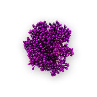 Тичинки декоративні маленькі глянцеві двосторонні фіолетовий 20 шт