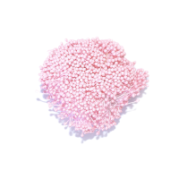 Тычинки декоративные маленькие глянцевые двусторонние Светло-розовый 20 шт