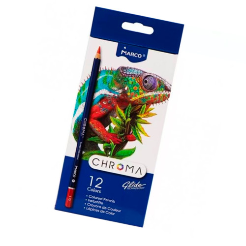 Карандаши цветные Marco Chroma 8010-CB, 12 шт