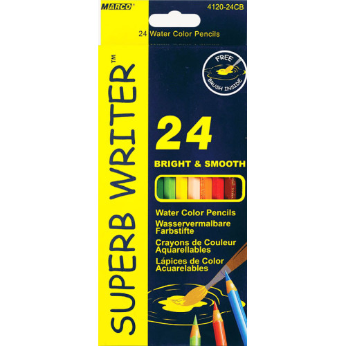 Набор акварельных карандашей Marco Superb Writer 4120-CB, 24 шт
