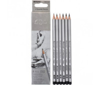 Набор чернографитных карандашей Marco Raffine 6 шт НВ-8В