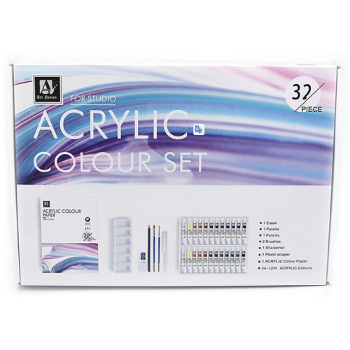 Подарочный набор для акриловой живописи ACRYLIC 32 шт