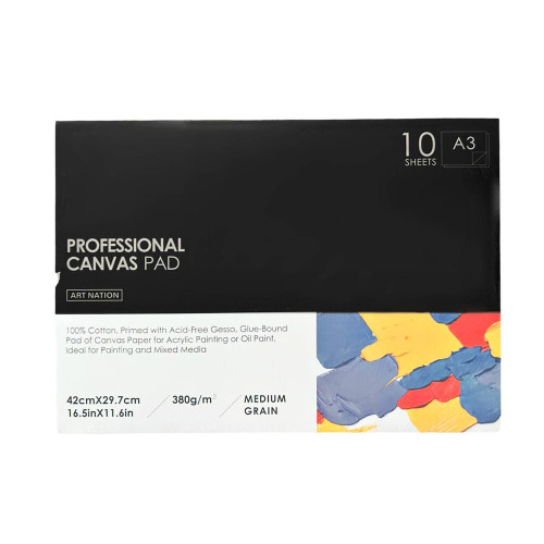 Альбом для акриловых красок А3, 10 листов., 380 г/кв.м CANVAS PAD