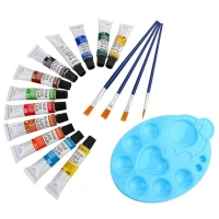 Набір фарб для скла і кераміки Dozen 12х12 шт. з пензлями