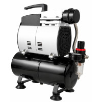 Безмасляный компрессор для аэрографии AS-600 с ресивером 4 л, Fengda