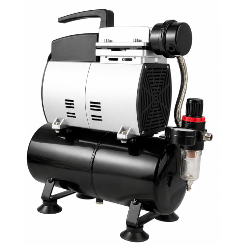Безмасляный компрессор для аэрографии AS-600 с ресивером 4 л, Fengda