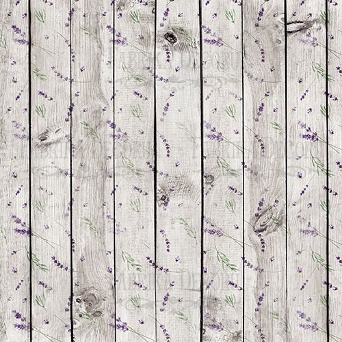 Лист двусторонней бумаги для скрапбукинга Lavender Provence №22-03 30,5х30,5 см
