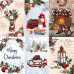 Лист двусторонней бумаги для скрапбукинга Bright Christmas №1123-3 30,5×30,5 см  