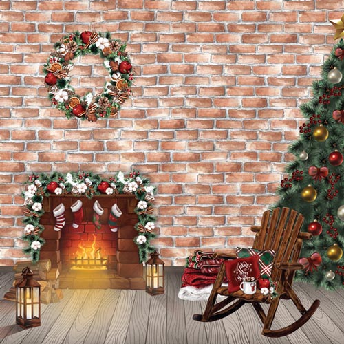 Лист двусторонней бумаги для скрапбукинга Bright Christmas №1123-5 30,5х30,5 см