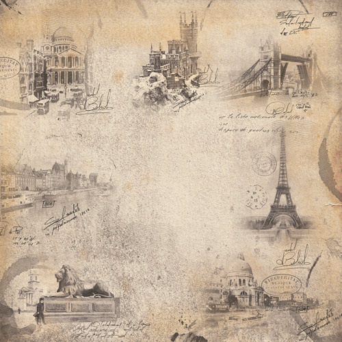 Лист двусторонней бумаги для скрапбукинга Family Heritage №1098-5 30,5х30,5 см
