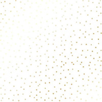 Лист одностороннього паперу з фольгуванням, дизайн Golden Drops white, 30,5×30,5 см  