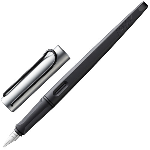Чернильная Ручка Lamy Joy Матовая Черная с хромированным колпачком 1,5 мм / Чернила T10 Синие [011] (4014519651079)