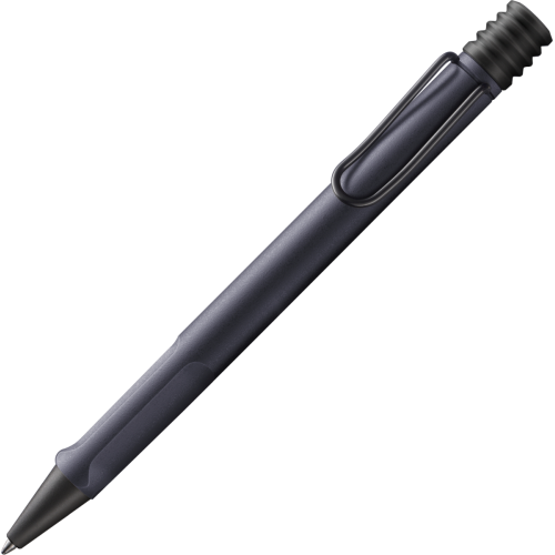 Шариковая авторучка Lamy Safari Стальная черная / Стержень M16 1,0 мм Синий [2Е2] (4014519769620)