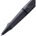 Ручка-роллер Lamy Safari Стальная черная / Стержень M63 1,0 мм Синий [3E2] (4014519765073)