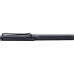 Ручка-роллер Lamy Safari Стальная черная / Стержень M63 1,0 мм Синий [3E2] (4014519765073)