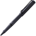 Ручка-роллер Lamy Safari Стальная черная / Стержень M63 1,0 мм Синий [3E2] (4014519765073)