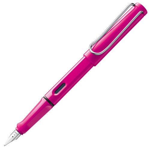 Чернильная Ручка Lamy Safari Розовая EF / Чернила T10 Синие [013] (4014519282051)