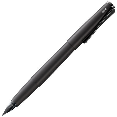 Чернильная Ручка Lamy Studio All Black EF / Чернила T10 Синие [066] (4014519720973)