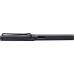 Чернильная Ручка Lamy Safari Стальная черная F/Чернила T10 Синие [0Е2] (4014519769453)