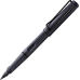 Чернильная Ручка Lamy Safari Стальная черная F/Чернила T10 Синие [0Е2] (4014519769453)