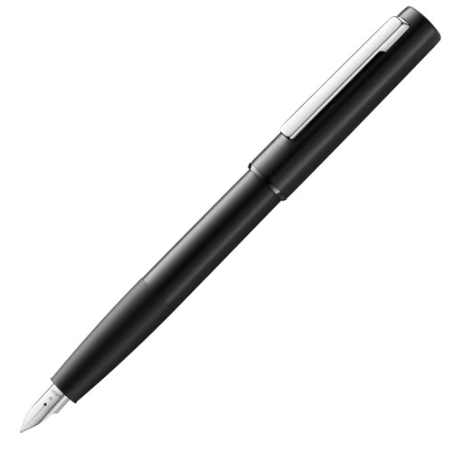 Чернильная Ручка Lamy Aion Черная F / Чернила T10 Синие [077] (4014519689126)