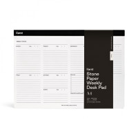 Записная книжка Karst Weekly Desk Pad A4 / с местом для дат Черный (754169024437)