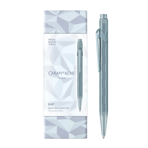 Ручка Caran d'Ache 849 Christmas 2025 Синий + premium cardboard box (7630002360838)