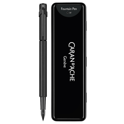 Чернильная Ручка Caran d'Ache 849 BLACK CODE Черная/перо М (7630002360517)