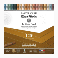 Блок пастельної паперу Sennelier Pastel Card, 30×30 см, 12 аркушів, Земляні відтінки  