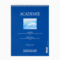 Альбом для акварелі Sennelier Académie, 12 аркушів, целюлоза, 300 г/м², 24×32 см  
