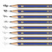 Карандаш чернографитный Faber-Castell Goldfaber 1222 НВ с ластиком, 116800