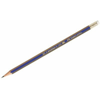 Карандаш B чернографитный с ластиком Goldfaber 1222 Faber-Castell
