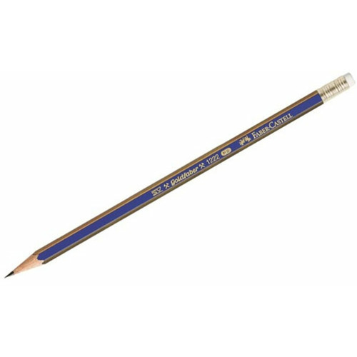 Карандаш B чорнографітний з гумкою Goldfaber 1222 Faber-Castell  