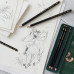 Набор матовых чернографитных карандашей Faber-Castell Pitt Graphite Matt, в метал. кор. 6 шт (2В-12В) 115207