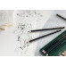 Набор матовых чернографитных карандашей Faber-Castell Pitt Graphite Matt, в метал. кор. 6 шт (2В-12В) 115207