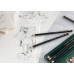 Набор матовых чернографитных карандашей Faber-Castell Pitt Graphite Matt, в метал. кор. 6 шт (2В-12В) 115207