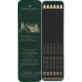 Набор матовых чернографитных карандашей Faber-Castell Pitt Graphite Matt, в метал. кор. 6 шт (2В-12В) 115207
