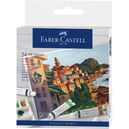 Краски масляные 24 цвета Faber-Castell Creative Studio, 24 туб х 9 мл, 379524