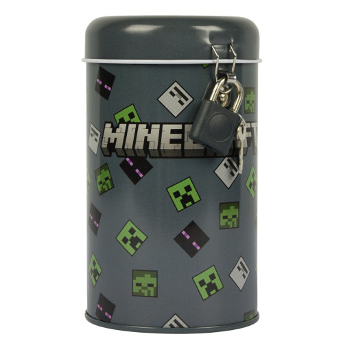 Копілка Yes кругла метал Minecraft 1  
