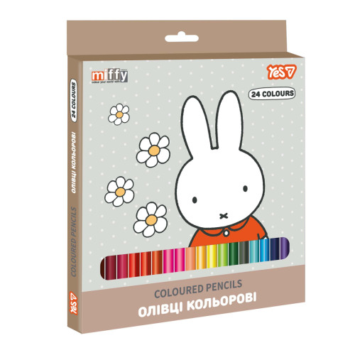 Карандаши цветные Yes 24 цвета Miffy