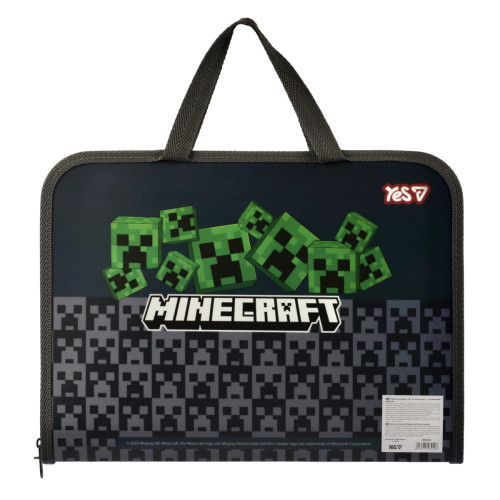 Папка-портфель YES FC на молнии Minecraft Папка-портфель YES FC на молнии Minecraft