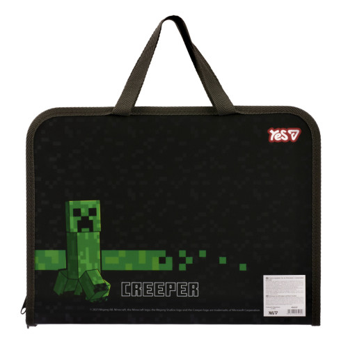 Папка-портфель YES FC на молнии Minecraft Папка-портфель YES FC на молнии Minecraft
