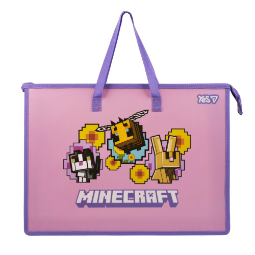 Папка-портфель YES FC на молнии Minecraft.Spring