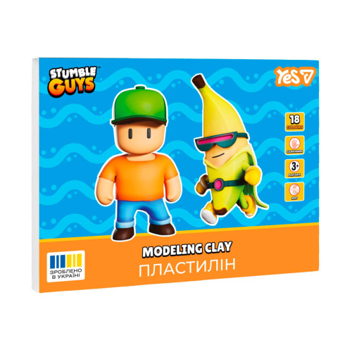Пластилин Yes 18 цветов 360г Stumble Guys